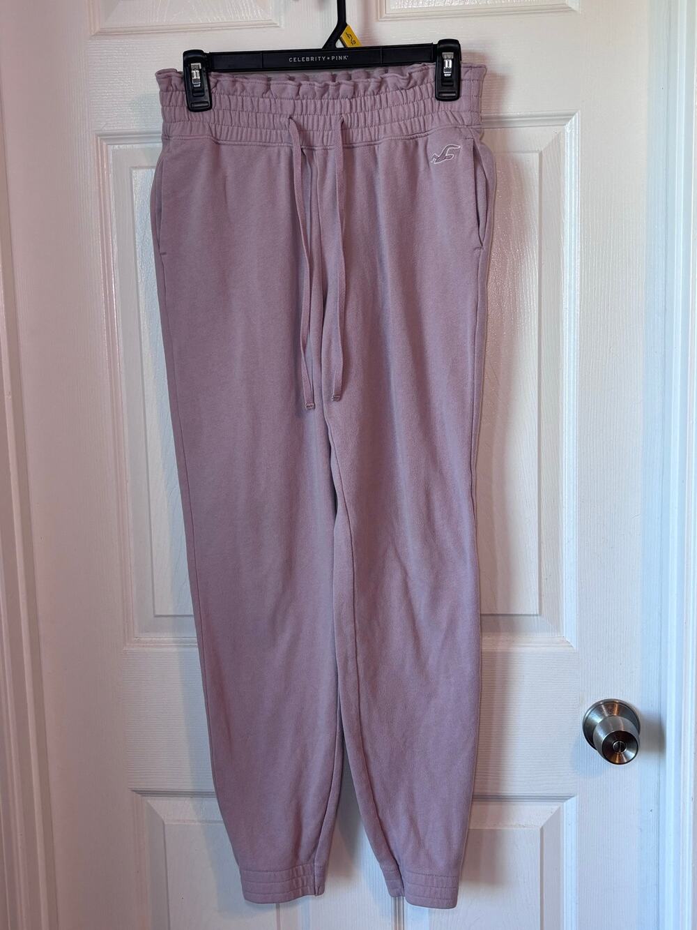 Hollister Women’s XS Dusty Mauve Pink Fleece Jogger Sweatpants